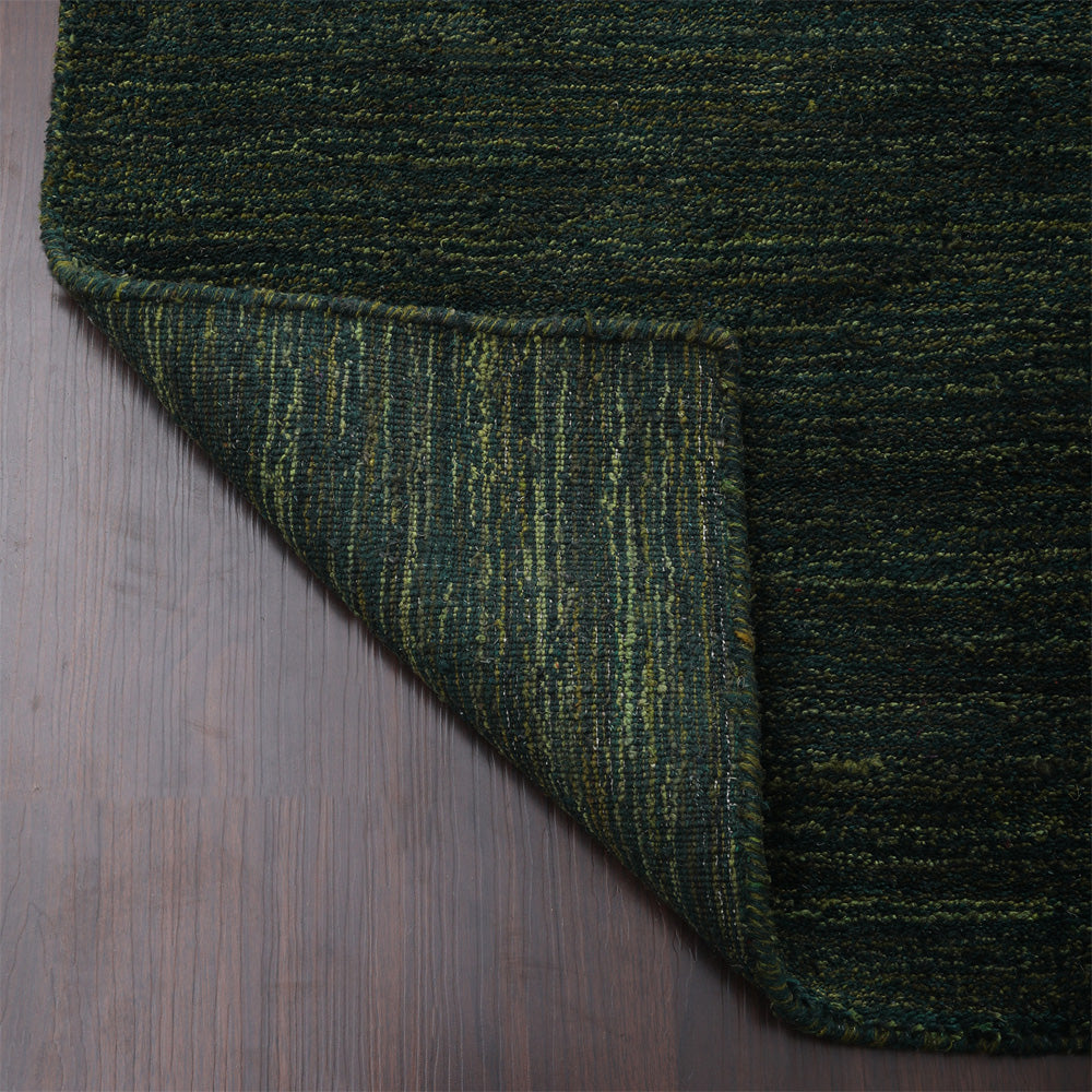 Solid Hand Knotted Silk Rug