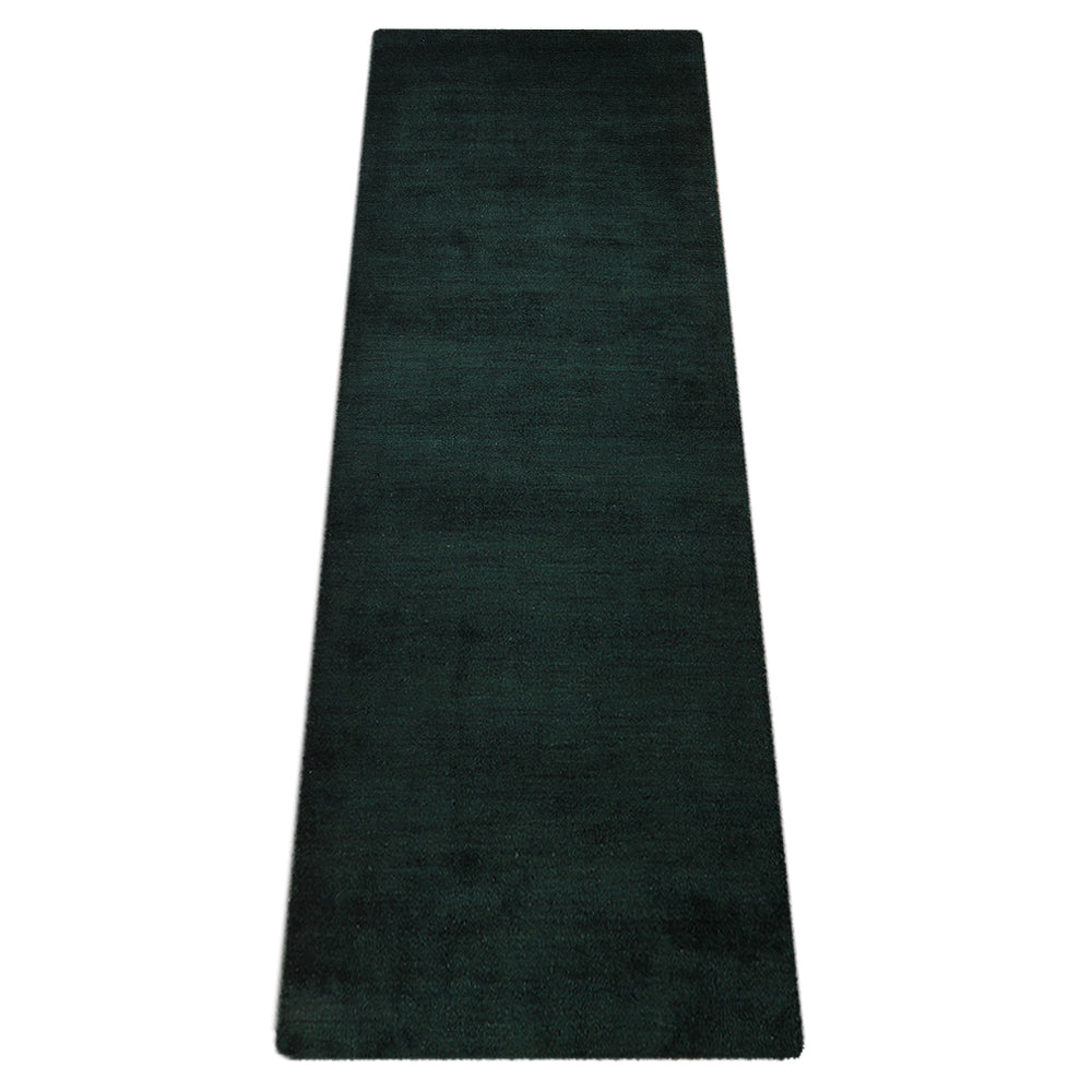 Solid Hand Knotted Silk Rug