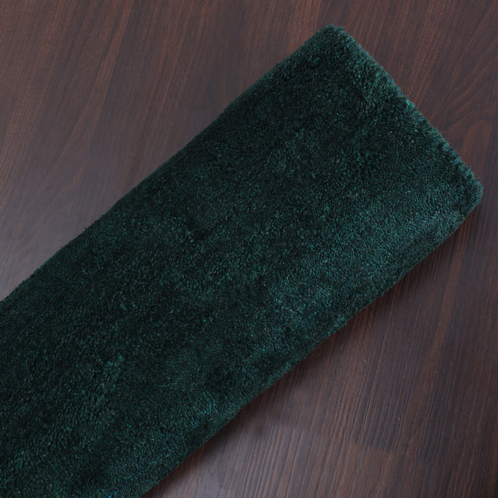 Solid Hand Knotted Silk Rug