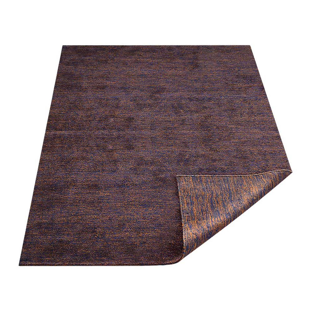 Solid Hand Knotted Silk Rug