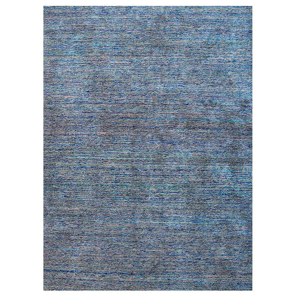 Dual tone Hand Knotted Silk & Wool Rug