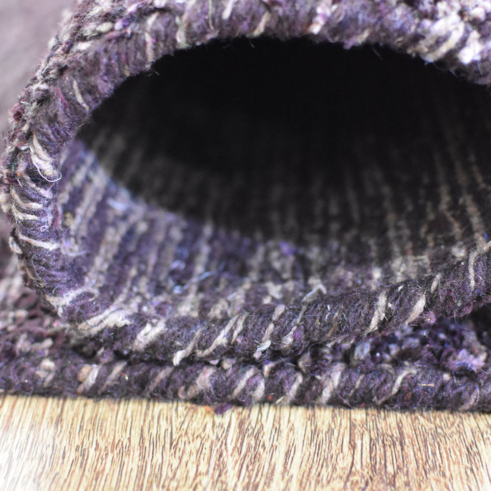 Dual tone Hand Knotted Silk & Wool Rug
