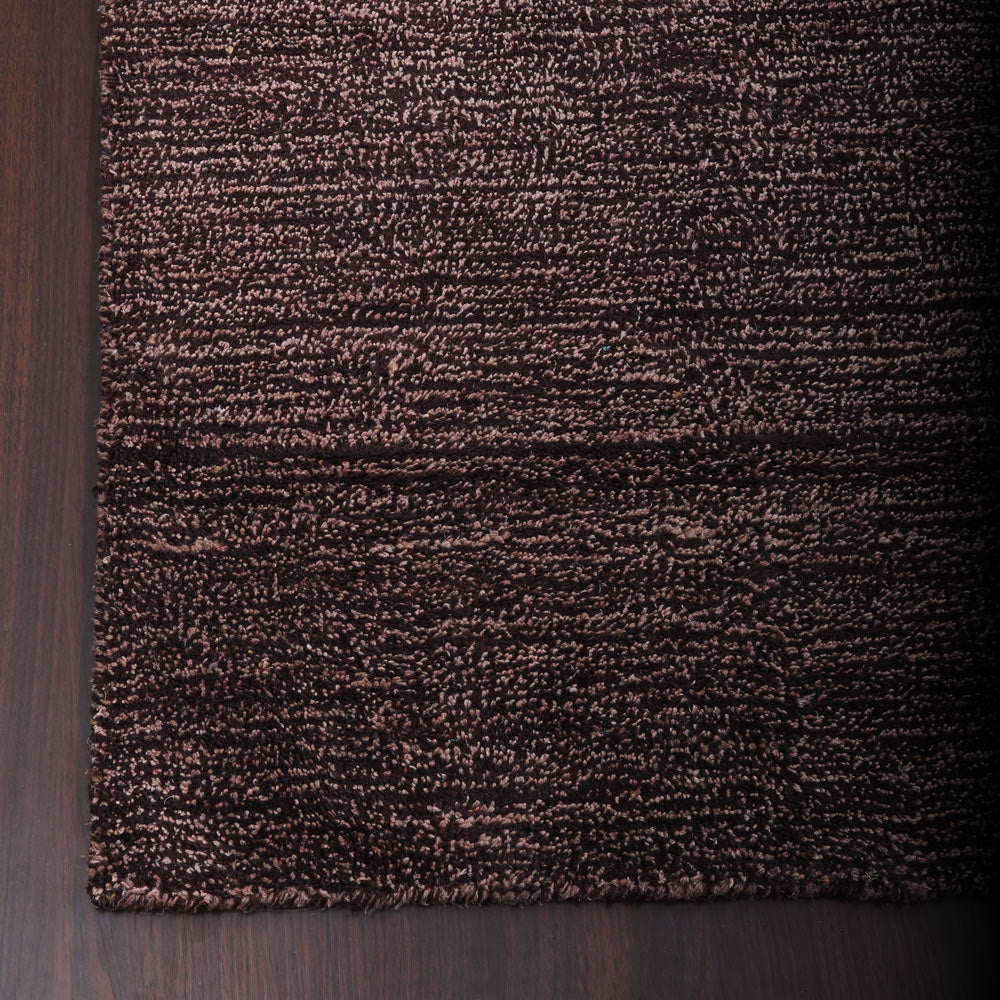 Dual tone Hand Knotted Silk & Wool Rug