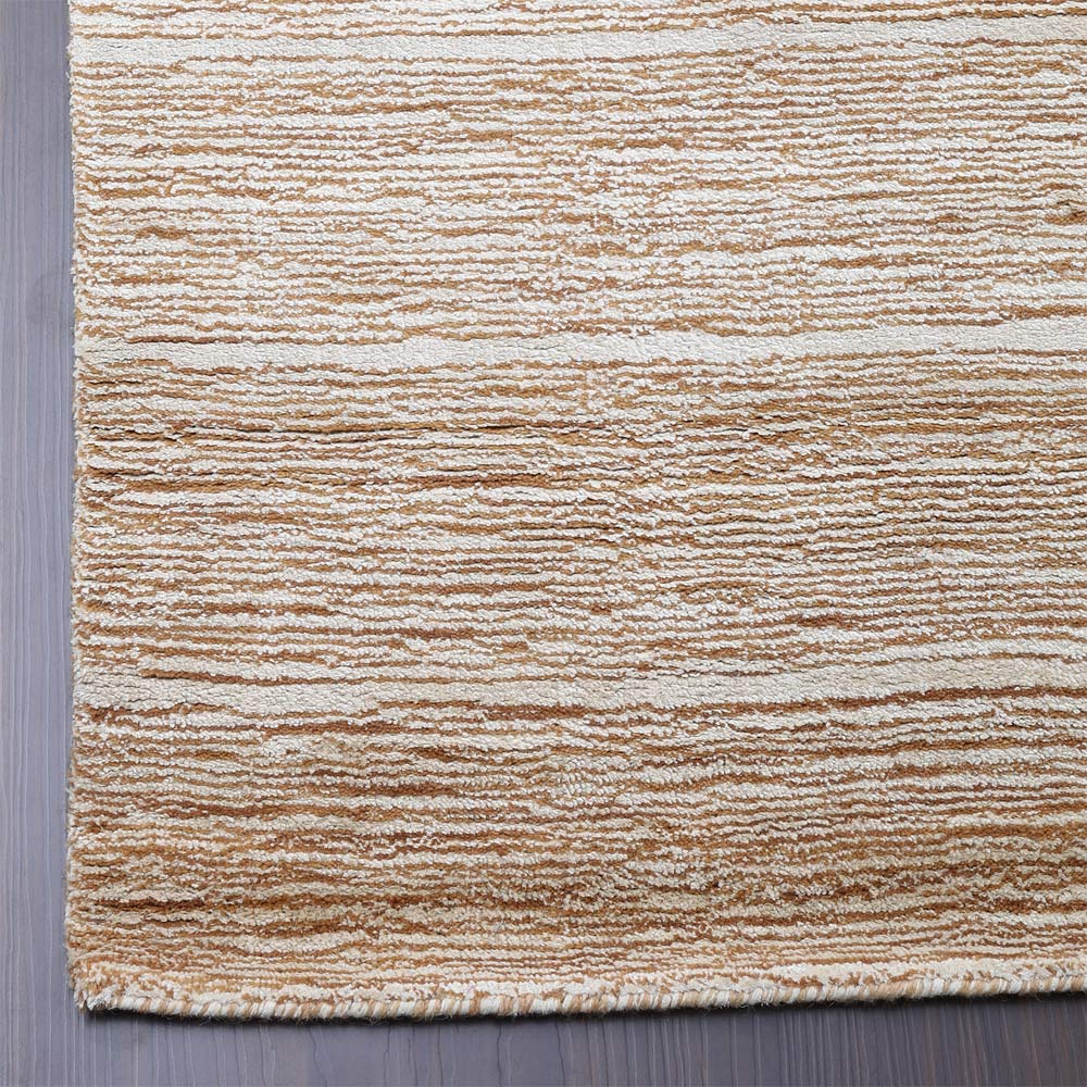 Dual tone Hand Knotted Silk & Wool Rug