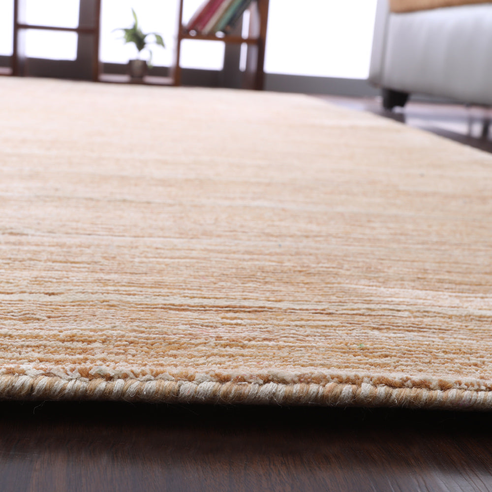 Dual tone Hand Knotted Silk & Wool Rug