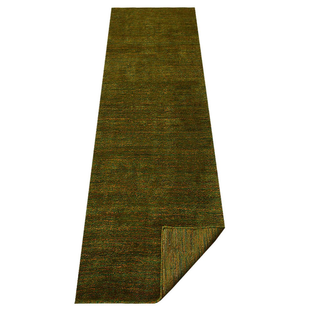 Dual tone Hand Knotted Silk & Wool Rug