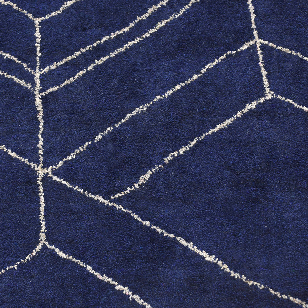 Cube Hand Knotted Silk Rug