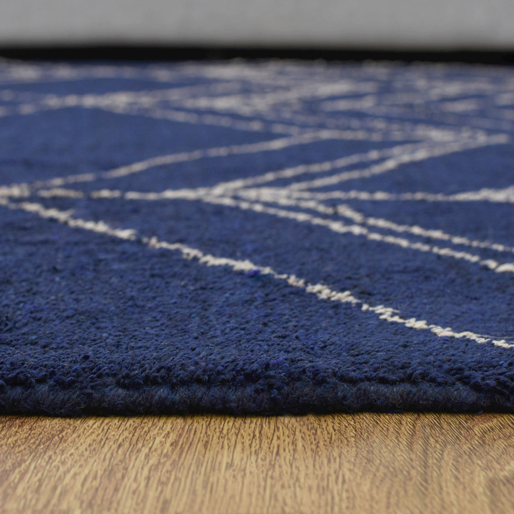 Cube Hand Knotted Silk Rug