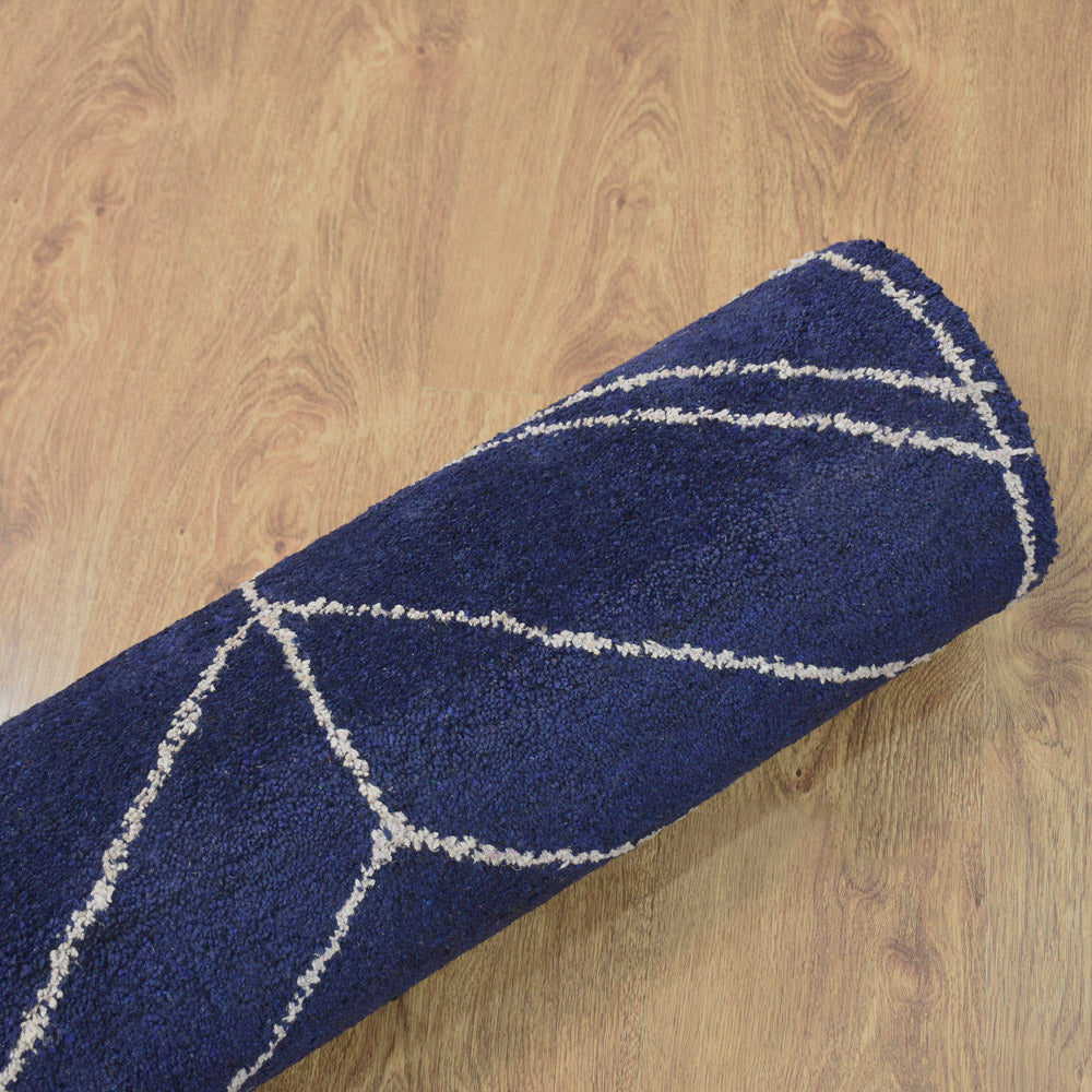 Cube Hand Knotted Silk Rug
