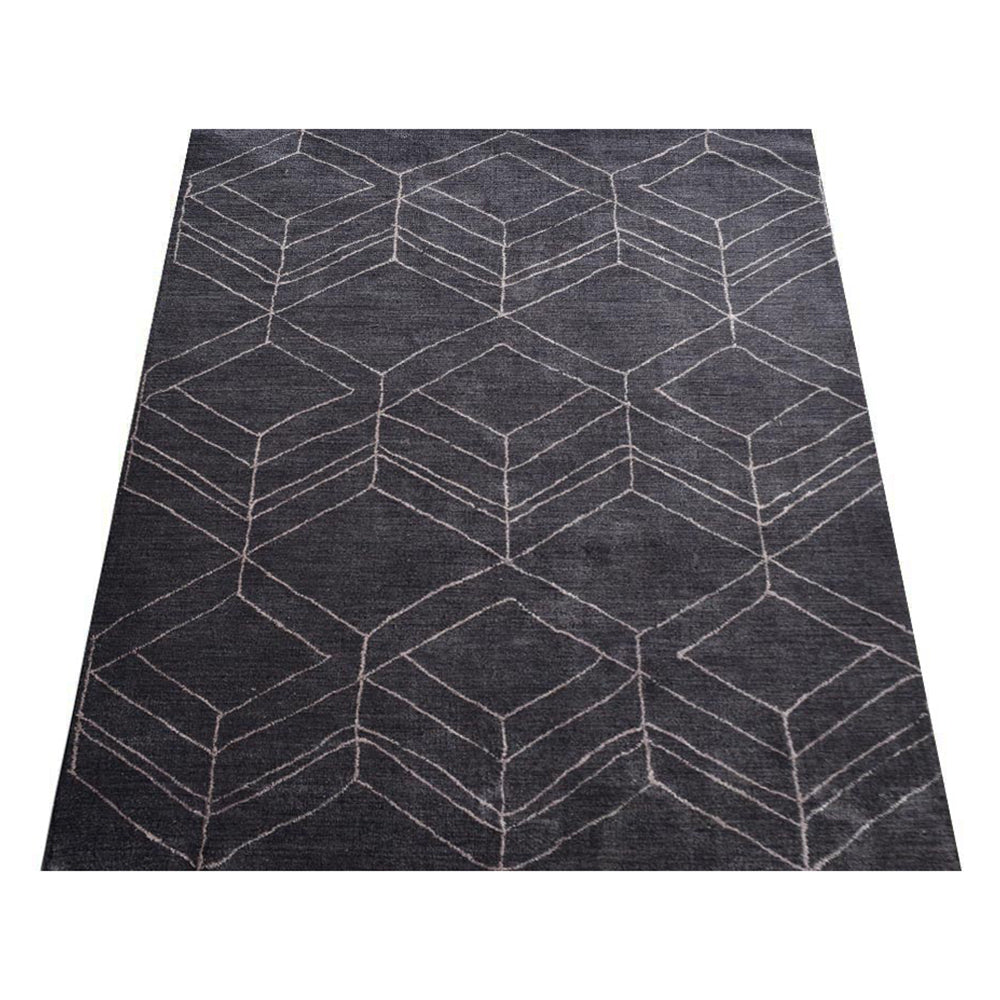 Cube Hand Knotted Silk Rug