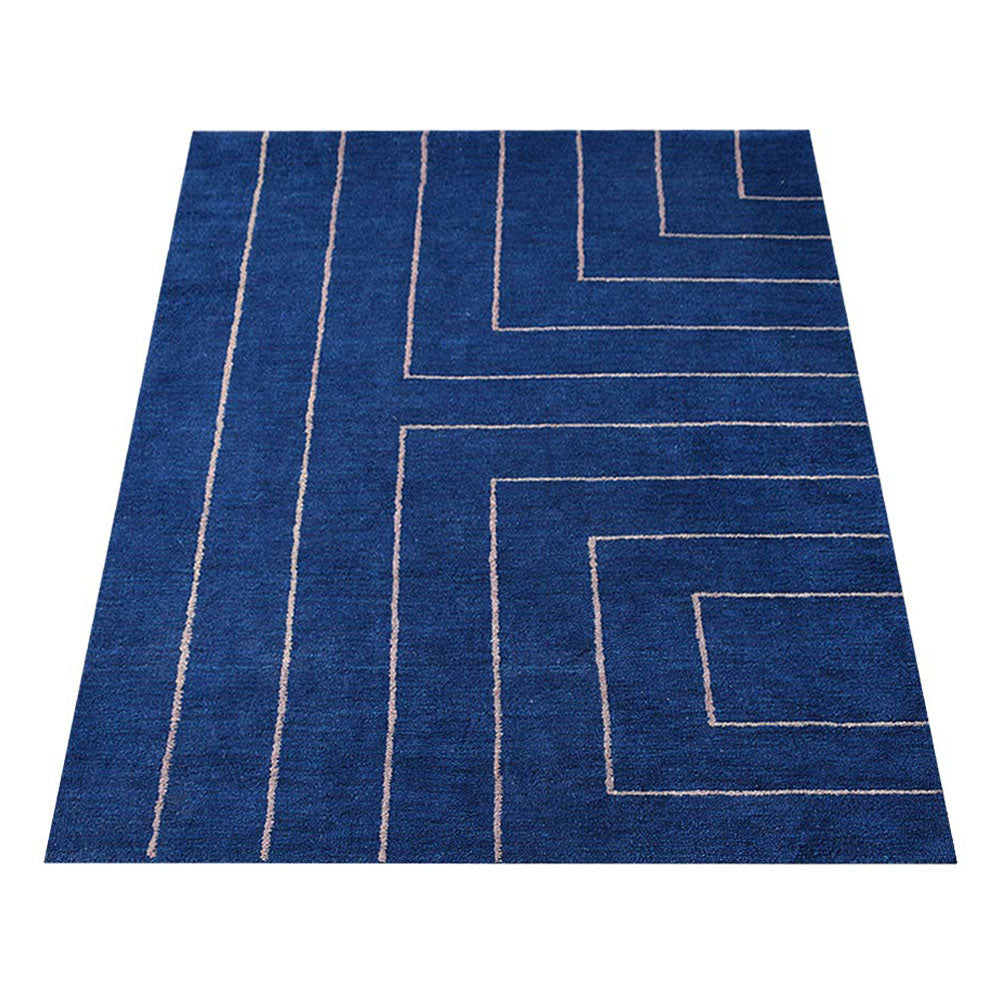 Warli Hand Knotted Loom Silk Area Rug