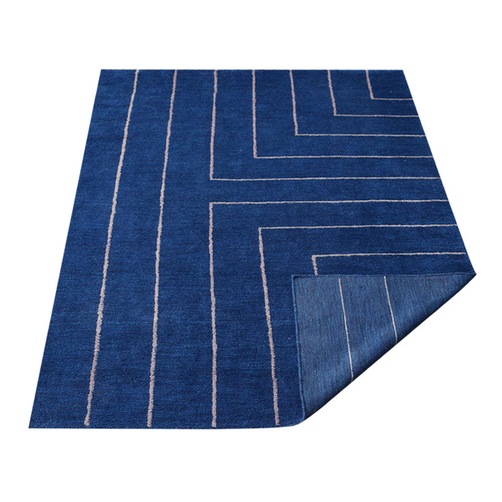 Warli Hand Knotted Loom Silk Area Rug