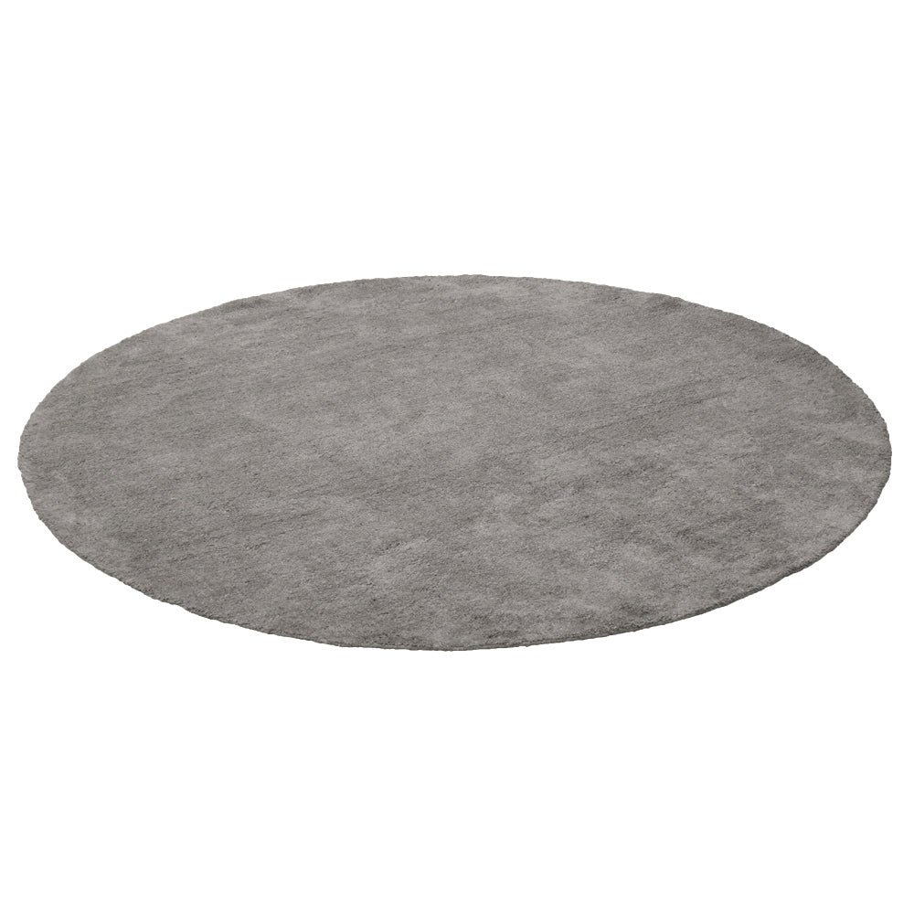 Solid Hand Knotted Silk & Wool Rug