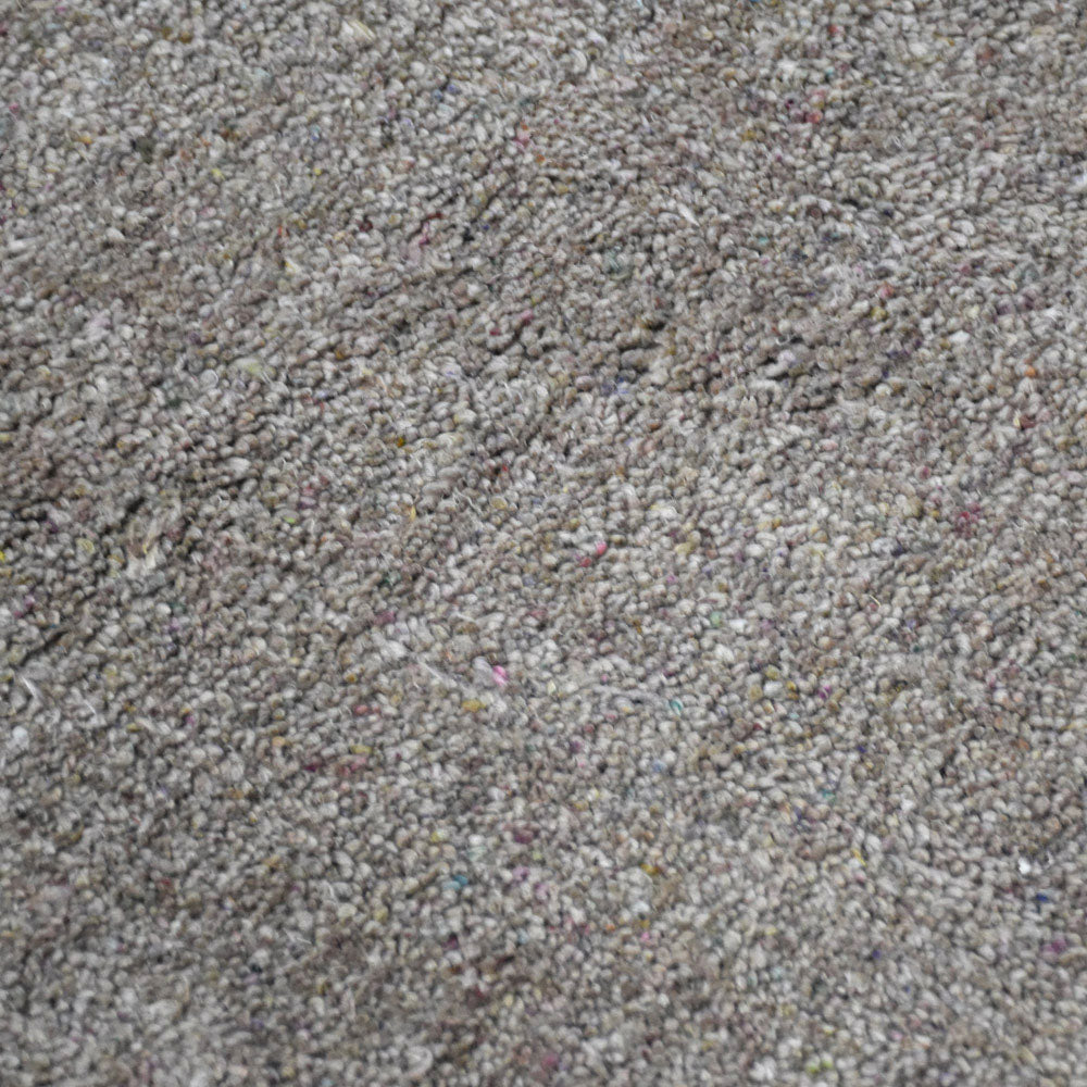 Solid Hand Knotted Silk & Wool Rug