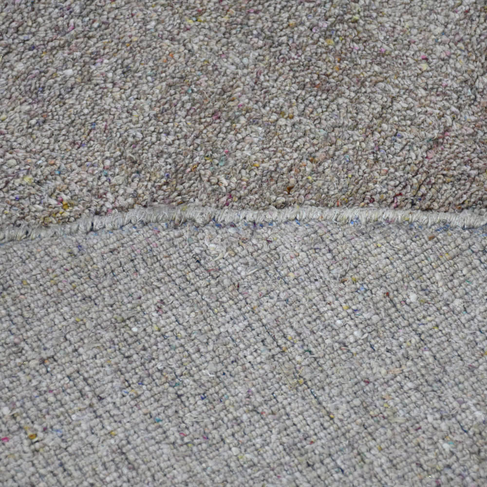 Solid Hand Knotted Silk & Wool Rug