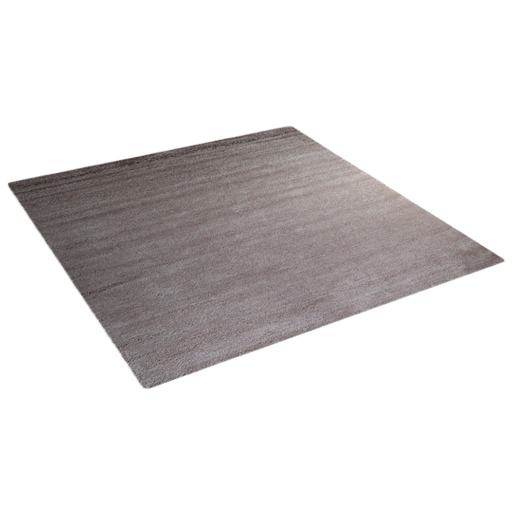 Solid Hand Knotted Silk & Wool Rug