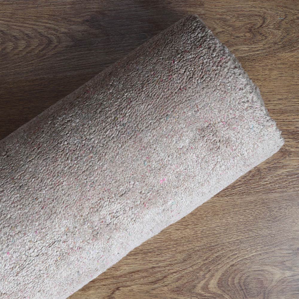 Solid Hand Knotted Silk & Wool Rug