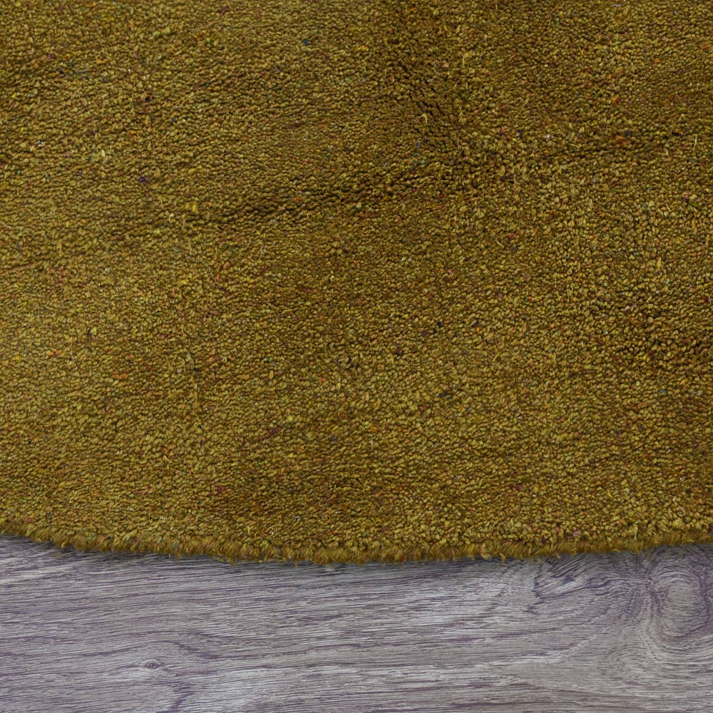 Solid Hand Knotted Silk & Wool Rug