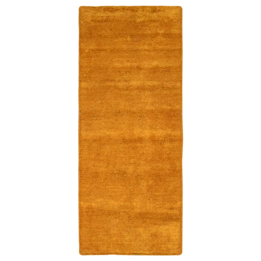 Solid Hand Knotted Silk & Wool Rug