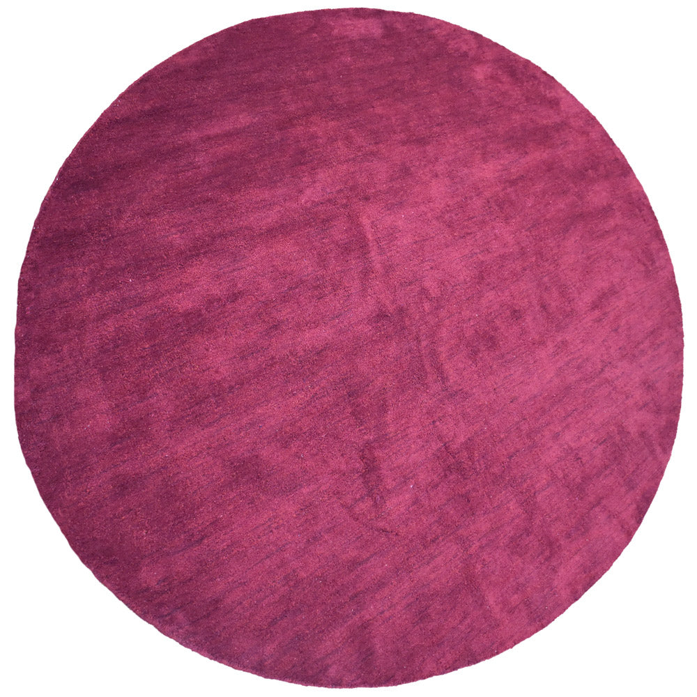 Solid Hand Knotted Silk & Wool Rug