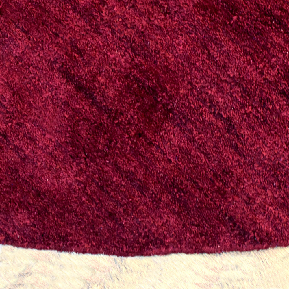 Solid Hand Knotted Silk & Wool Rug