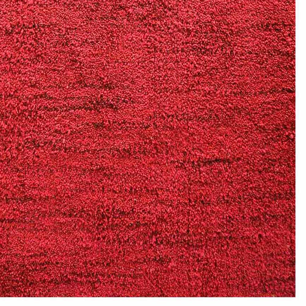 Solid Hand Knotted Silk & Wool Rug