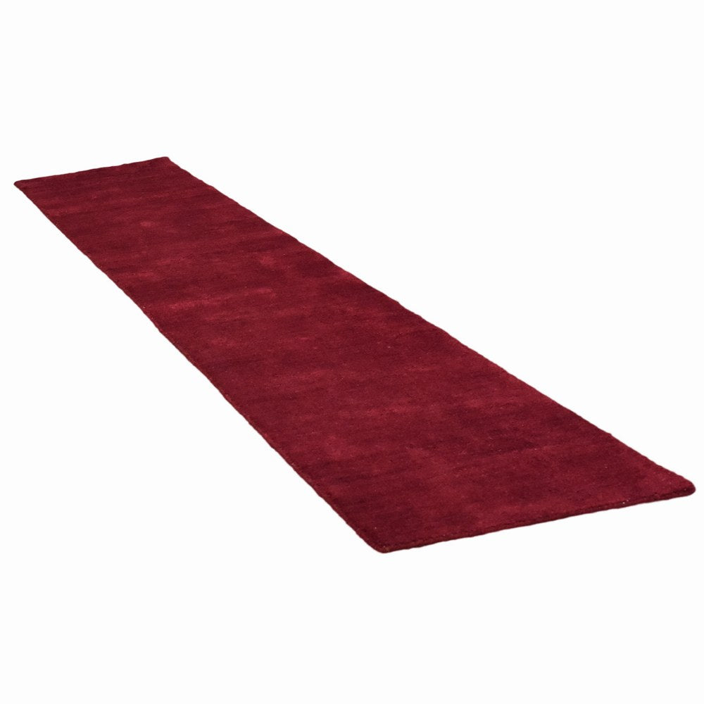Solid Hand Knotted Silk & Wool Rug