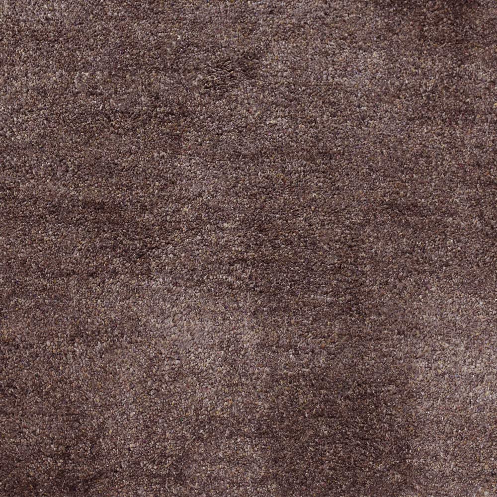 Solid Hand Knotted Silk & Wool Rug