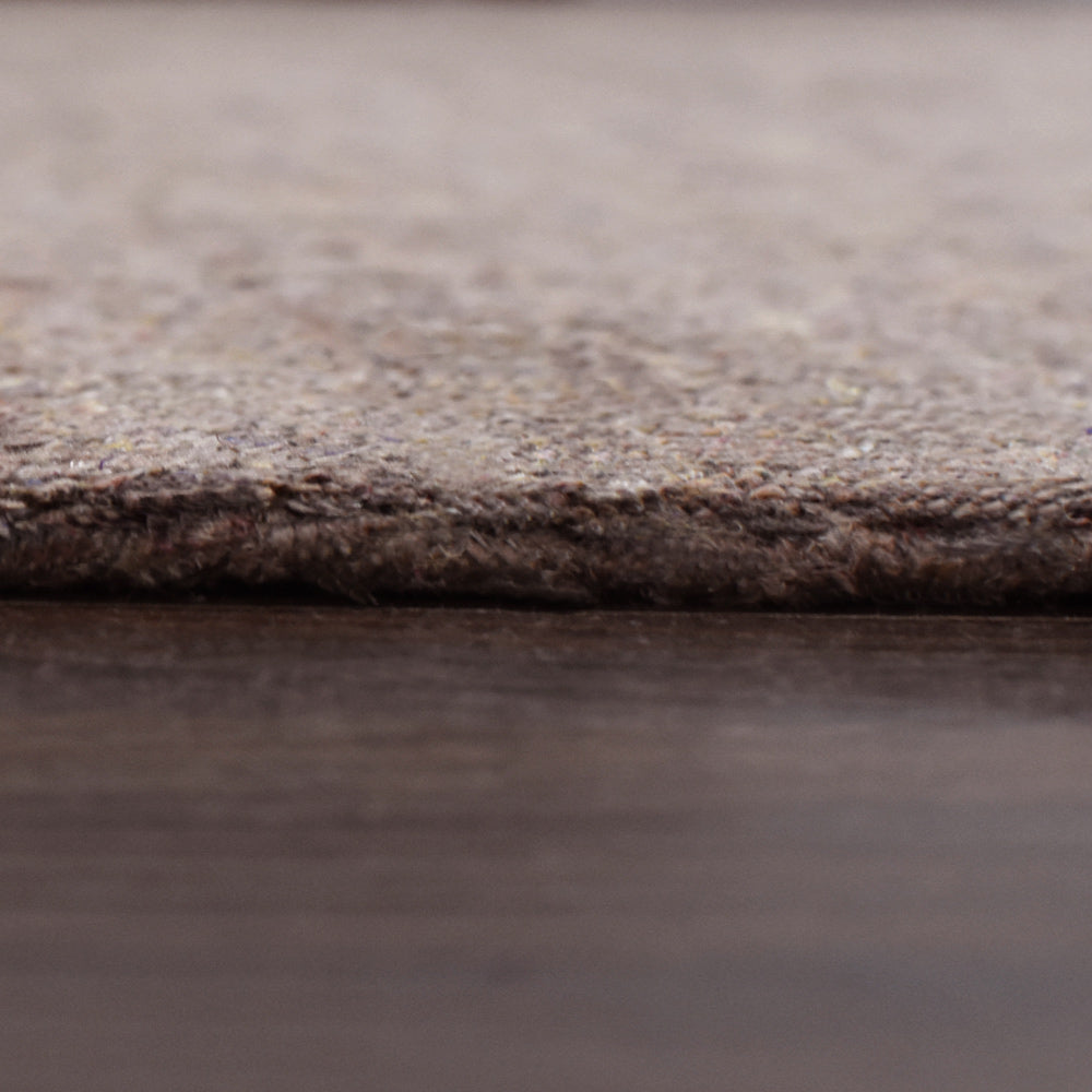 Solid Hand Knotted Silk & Wool Rug
