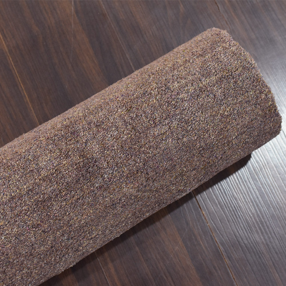 Solid Hand Knotted Silk & Wool Rug