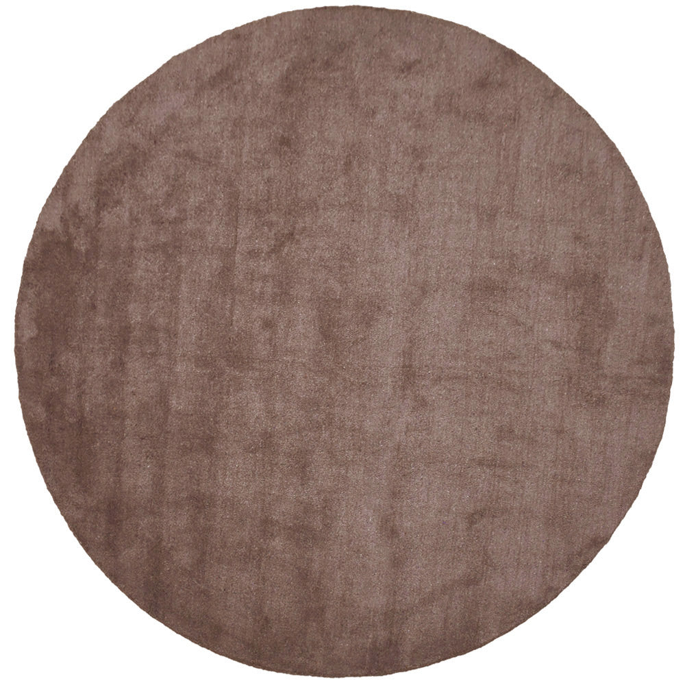 Solid Hand Knotted Silk & Wool Rug