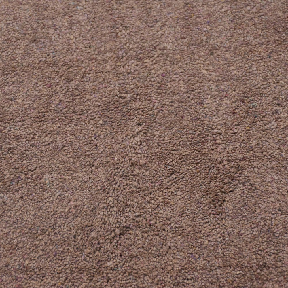 Solid Hand Knotted Silk & Wool Rug