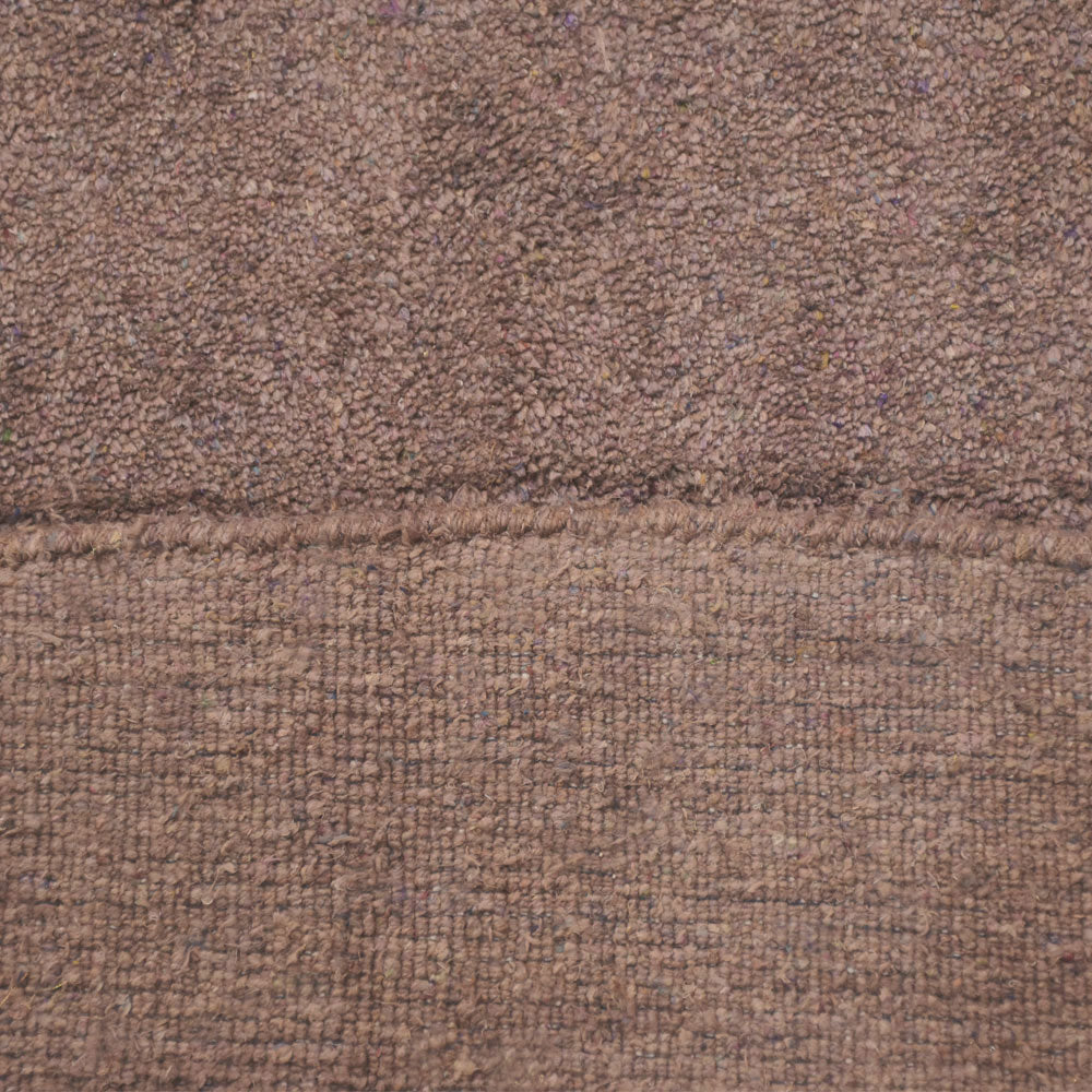 Solid Hand Knotted Silk & Wool Rug