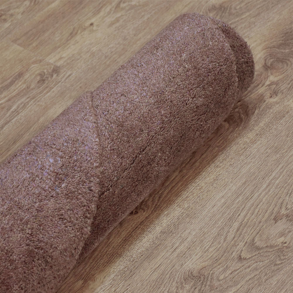 Solid Hand Knotted Silk & Wool Rug