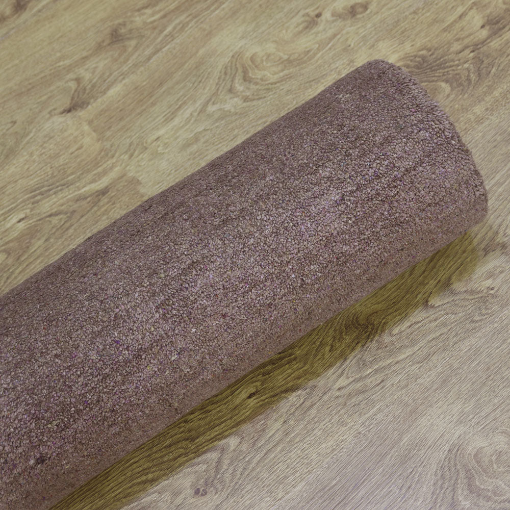 Solid Hand Knotted Silk & Wool Rug