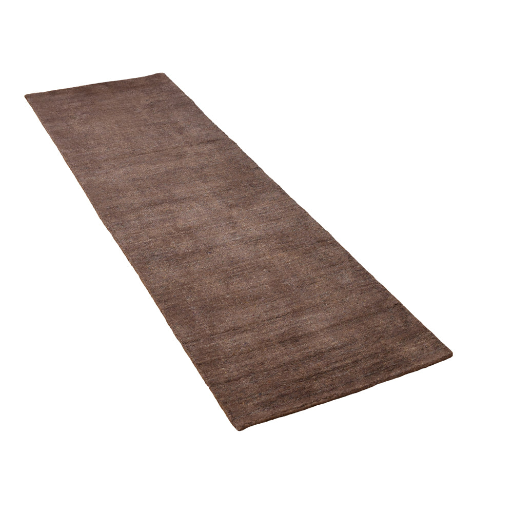 Solid Hand Knotted Silk & Wool Rug
