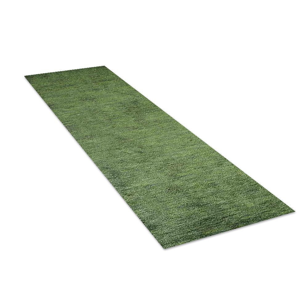 Solid Hand Knotted Silk & Wool Rug