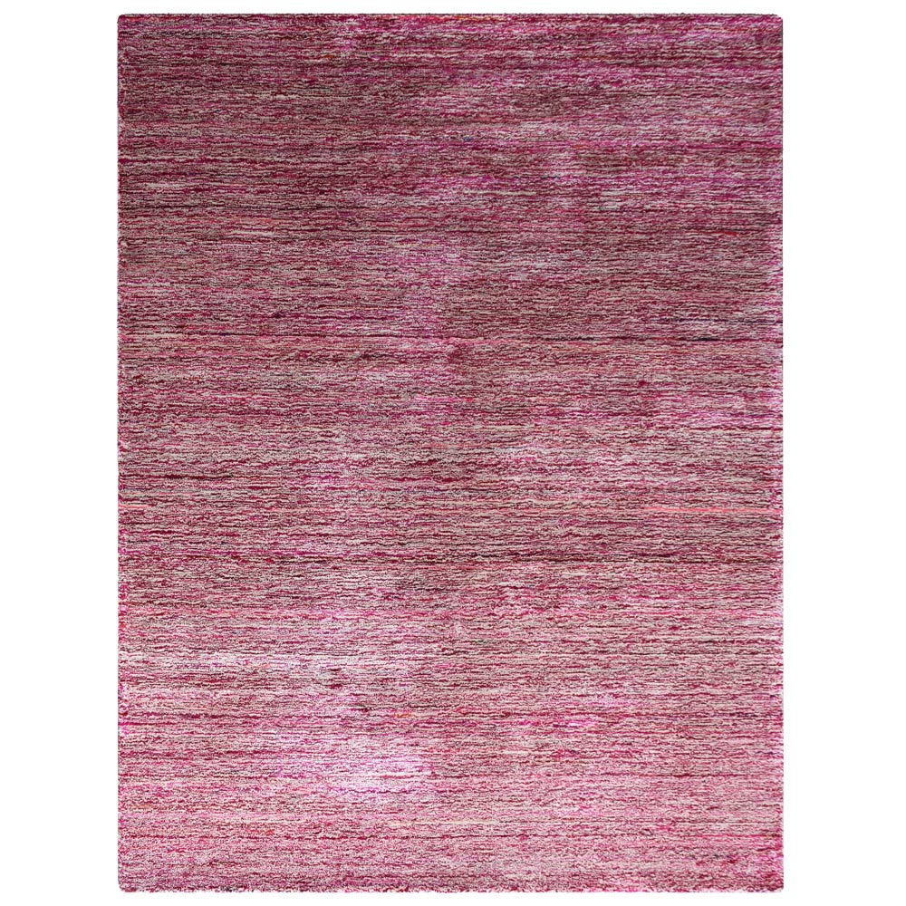 Dual Tone Hand Knotted Wool & Silk Rug