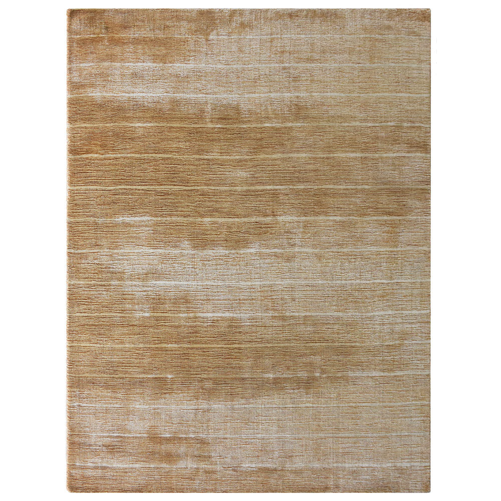 Dual Tone Hand Knotted Wool & Silk Rug