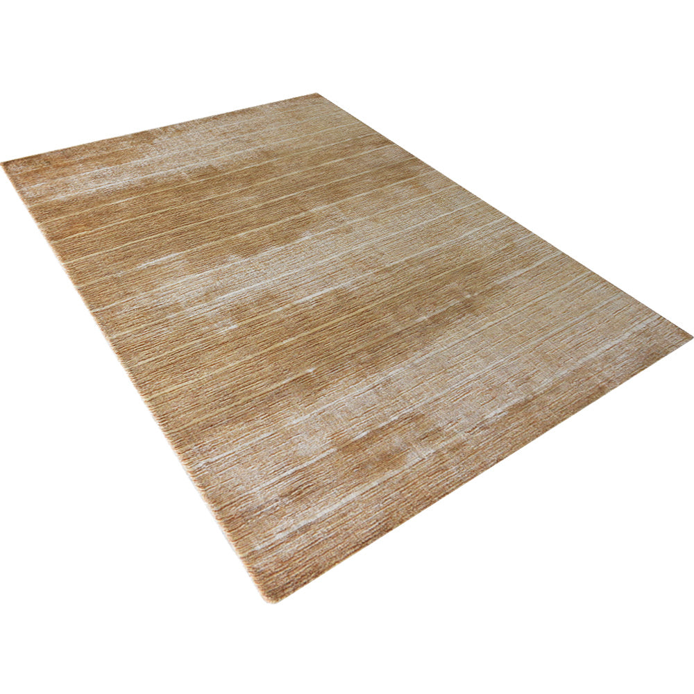 Dual Tone Hand Knotted Wool & Silk Rug