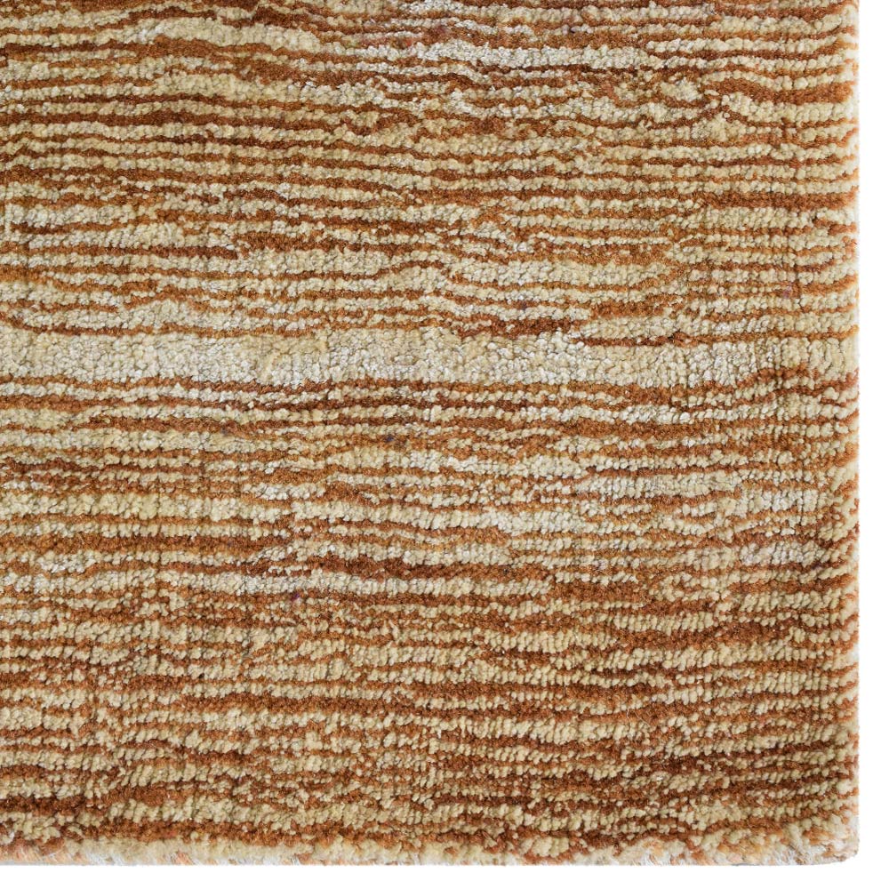 Dual Tone Hand Knotted Wool & Silk Rug