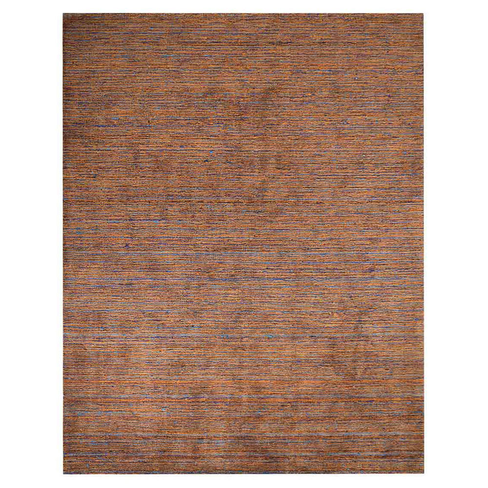 Dual Tone Hand Knotted Wool & Silk Rug