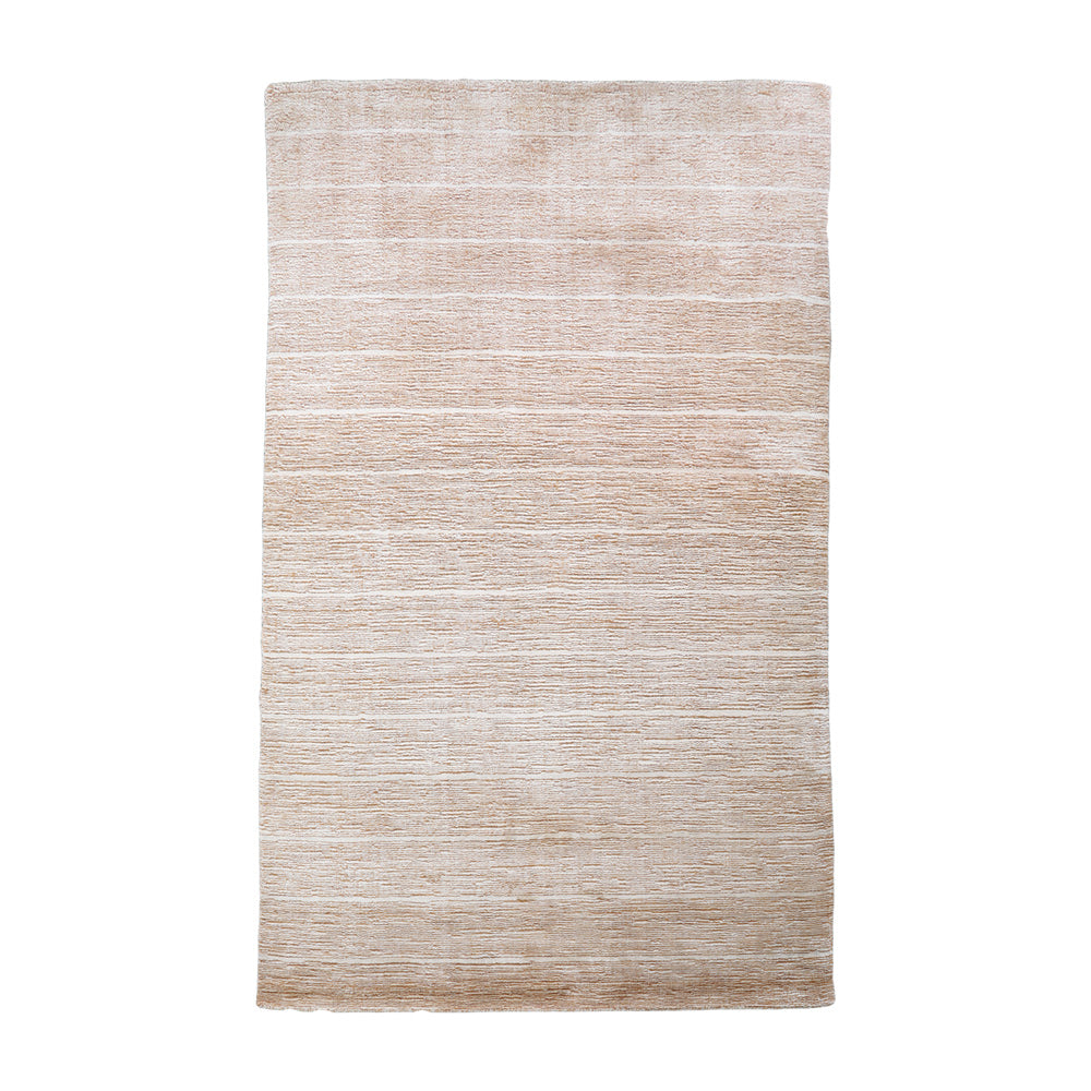 Dual Tone Hand Knotted Wool & Silk Rug
