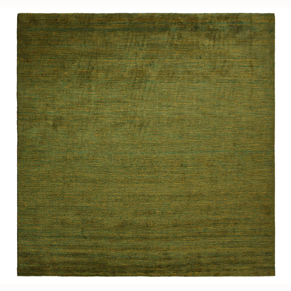 Dual Tone Hand Knotted Wool & Silk Rug