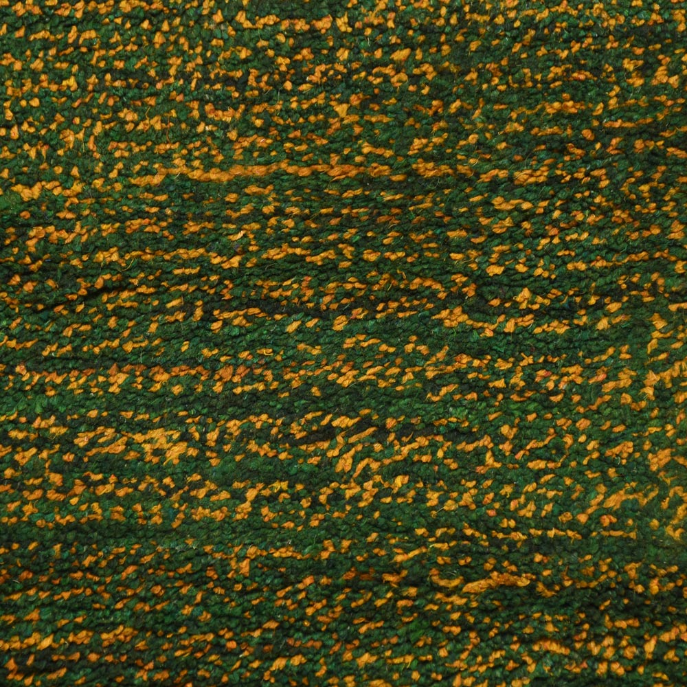Dual Tone Hand Knotted Wool & Silk Rug