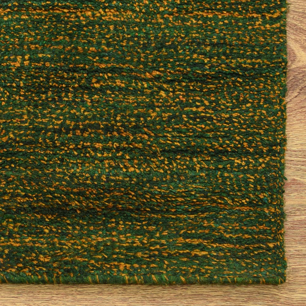 Dual Tone Hand Knotted Wool & Silk Rug
