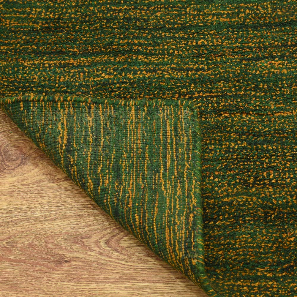 Dual Tone Hand Knotted Wool & Silk Rug