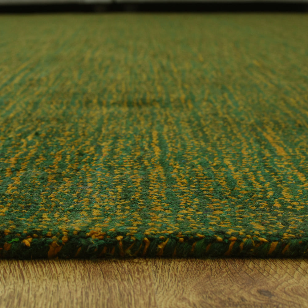 Dual Tone Hand Knotted Wool & Silk Rug