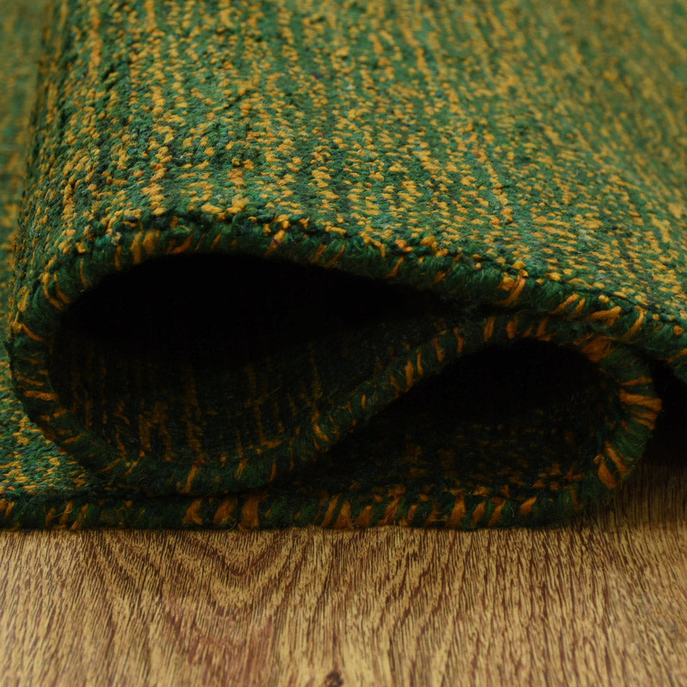 Dual Tone Hand Knotted Wool & Silk Rug