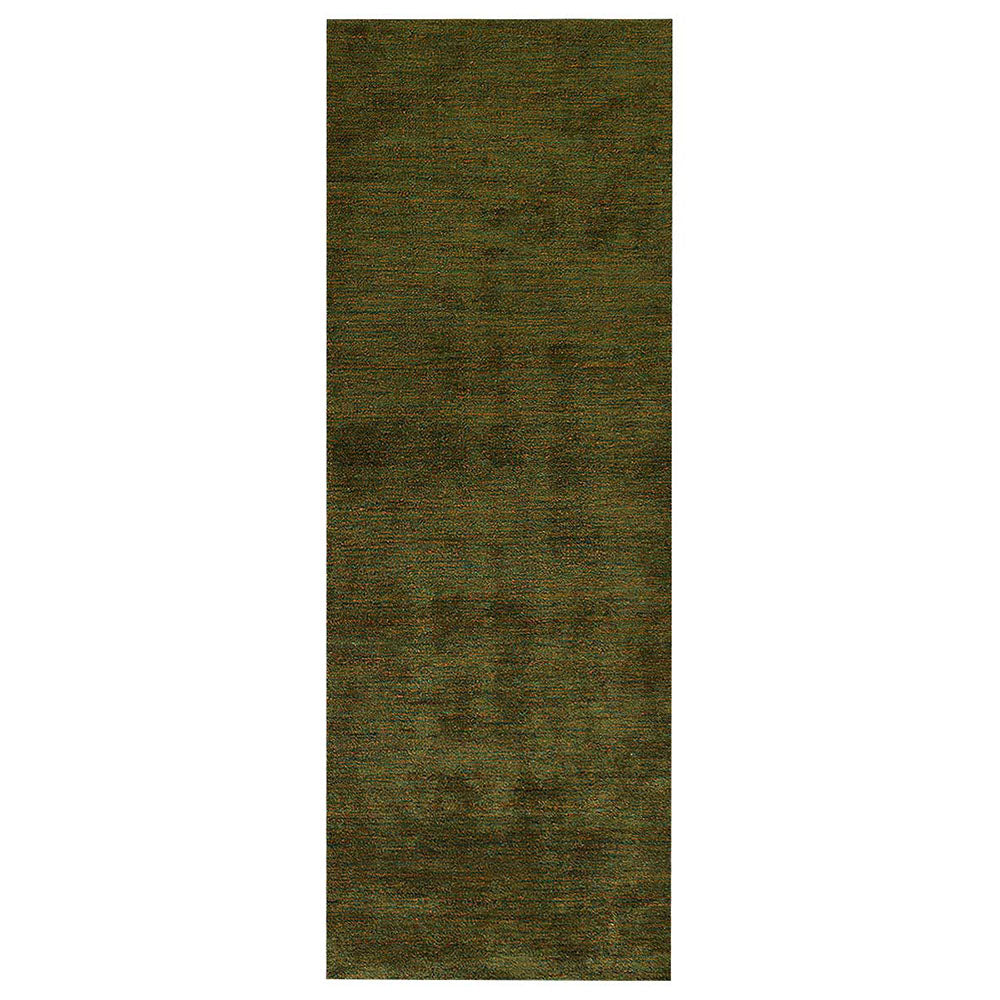 Dual Tone Hand Knotted Wool & Silk Rug